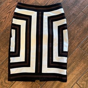 White House Black Market Color Block Pencil Skirt
